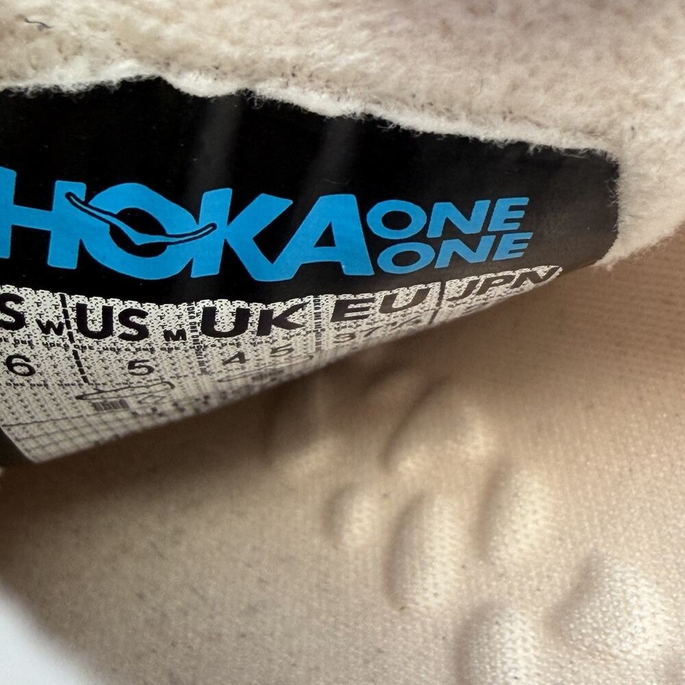 Hoka One Ora Primo Vanilla Off White Slip On Men’s 5/ Women’s 6 - Picture 10 of 12